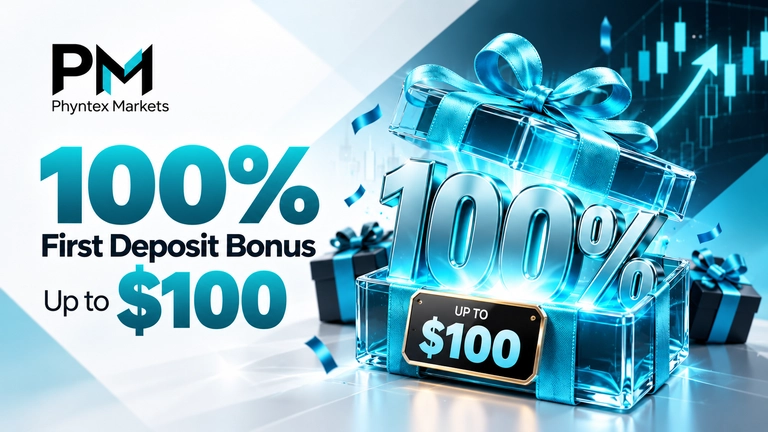 Phyntex Markets 100% First Deposit Bonus Up to $100 Credit