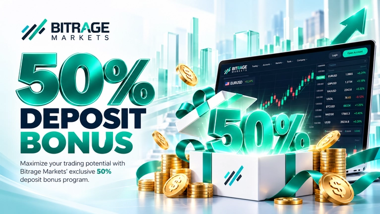 Claim Bitrage Markets 50% Deposit Bonus