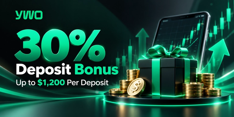 YWO 30% Deposit Bonus Up to $1,200 Per Deposit
